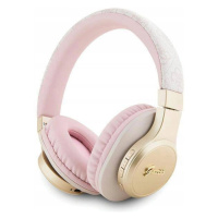 Guess Bluetooth sluchátka přes uši GUBH604GEMP růžová/pink 4G Script