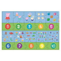 Trefl Vzdělávací puzzle 20 - Čísla Peppa Pig