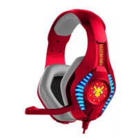 OTL PRO G5 drátová herní sluchátka s motivem Pokémon červená