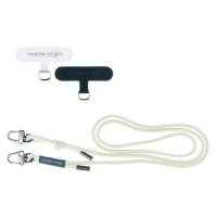 6mm šňůrka na telefon Mobile Origin Lanyard rope 82 - 163cm - bílá