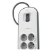 Belkin přepěťová ochrana BSV804, 8 zásuvek, 2xUSB/2.4A, 2m