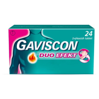 GAVISCON DUO EFEKT 250MG/106,5MG/187,5MG TBL MND 24