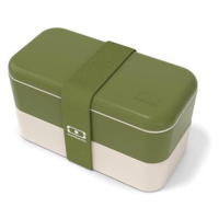 MonBento Svačinový bento box Original Olive Recycled, zelený