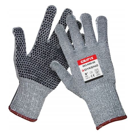 Grifix textilní protipořezové rukavice s PVC terčíky