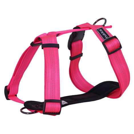 Rukka® Form Neon postroj, růžový - velikost S: obvod hrudníku 55 - 85 cm, Š 30 mm Rukka Pets