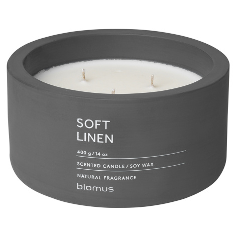 Vonná svíčka ze sojového vosku Soft Linen velká FRAGA BLOMUS