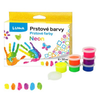 Barvy prstové neon LUMA 6 barev 30 ml