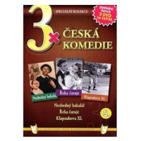 3x Česká komedie 5: Nezbedný bakalář, Řeka čaruje, Klapzubova XI. /papírové pošetky/ (3DVD) - DV