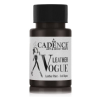 Metalická barva Leather Vogue, 50 ml - černá Aladine