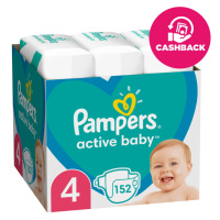 PAMPERS Active Baby pleny 4 (152 ks) 9-14 kg