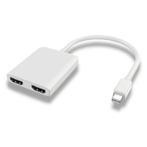 Adaptér mini DisplayPort - 2x HDMI , rozšíření + zrcadlení obrazu, 4K*2K@30Hz
