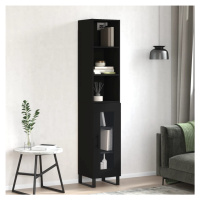 vidaXL Skříň highboard černá 34,5 x 34 x 180 cm kompozitní dřevo