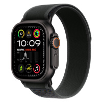 Apple Watch Ultra 2 GPS + Cellular, 49mm černě titanové pouzdro s černým trailovým tahem - M/L -