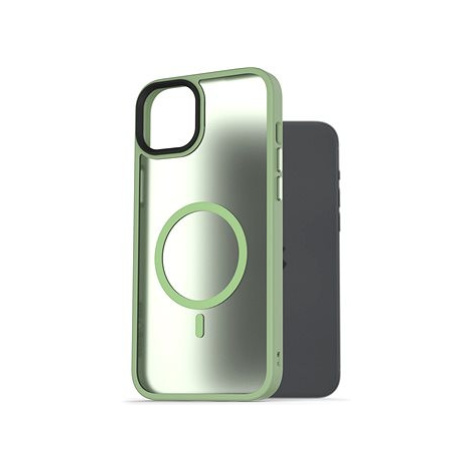 AlzaGuard Matte Case Compatible with MagSafe pro iPhone 15 Plus zelený