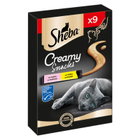 Sheba Creamy Snacks - Kuřecí a losos (63 x 12 g)