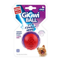 Hračka pes Gigwi Ball míček S červeno/purpurový