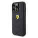 Ferrari hard silikonové pouzdro iPhone 15 PRO MAX 6.7" black Quilted Metal Logo