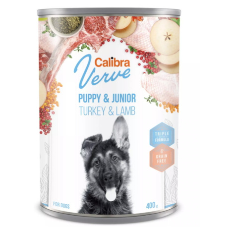 CALIBRA Verve Puppy&Junior Turkey&Lamb konzerva pro štěňata 400 g