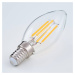 Lindby E14 LED svíčka žárovka filament 4W, 470 lm, 2700 K