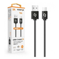 Kabel Aligator Power 3A, USB-C 1m, černá