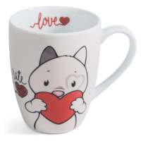 NICI - hrníček Kočička Celebrate Love 310ml, porcelán, v dárkové krabičce