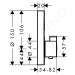 Hansgrohe 15744000 - Termostatická baterie pod omítku, chrom