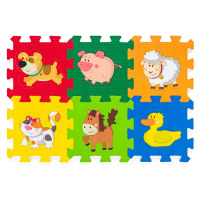Plastica Pěnové puzzle ze zvířátky, 6 ks
