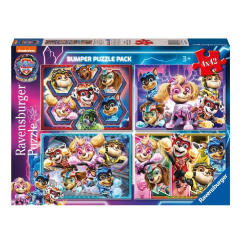 Puzzle Tlapková patrola ve velkofilmu 4x42 dílků RAVENSBURGER