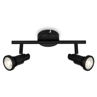 BRILONER LED bodové svítidlo 27,5 cm 2xGU10 4,8W 400lm černá IP44 BRI 2992-025