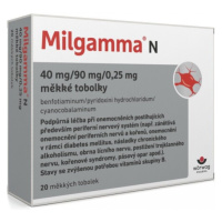 MILGAMMA N 40MG/90MG/0,25MG měkké tobolky 20