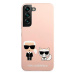 Karl Lagerfeld KLHCS22MSSKCI hard silikonové pouzdro Samsung Galaxy S22 PLUS 5G light pink Silic