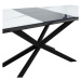Jídelní stůl Paleos rozkládací 160-200x77x80 cm (šedá, černá)