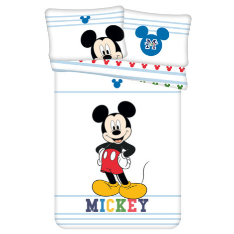 Jerry Fabrics s. r. o. Bavlněné povlečení do postýlky 135x100 + 40x60 - Mickey color baby