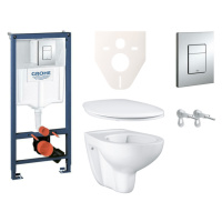 Cenově zvýhodněný závěsný WC set Grohe do lehkých stěn / předstěnová montáž+ WC Grohe Bau Cerami