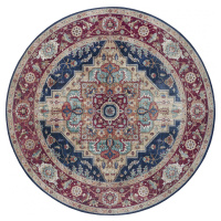 Nouristan - Hanse Home koberce Kusový koberec Asmar 104017 Indigo/Blue kruh Rozměry koberců: 160