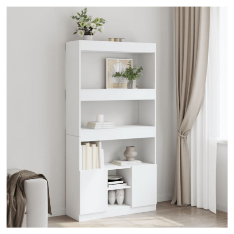 vidaXL Skříň highboard bílá 92 x 33 x 180 cm kompozitní dřevo