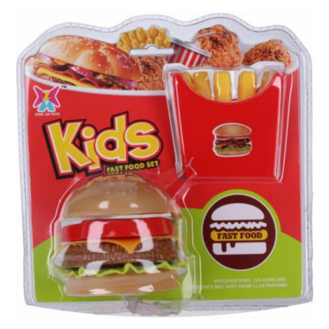 Fast food set: Hamburger s hranolky