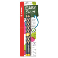 STABILO B-39888-5 EASYgraph Ergonomická grafitová tužka pro leváky petrolejová 2 ks HB