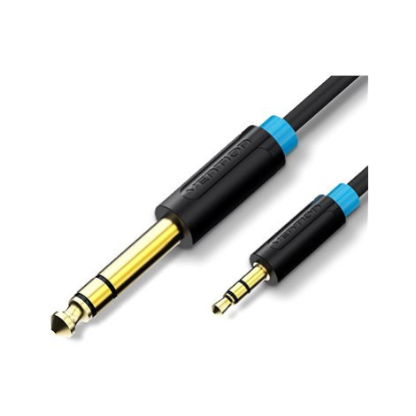 Vention 6.3mm Jack Male to 3.5mm Male Audio Cable 2m Black