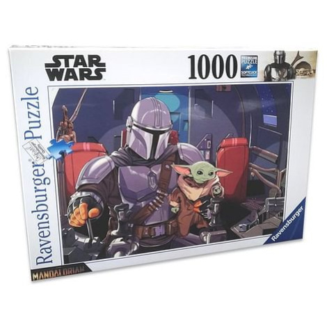 Puzzle Star Wars: Mandalorian a Baby Yoda, 1000 dílků RAVENSBURGER