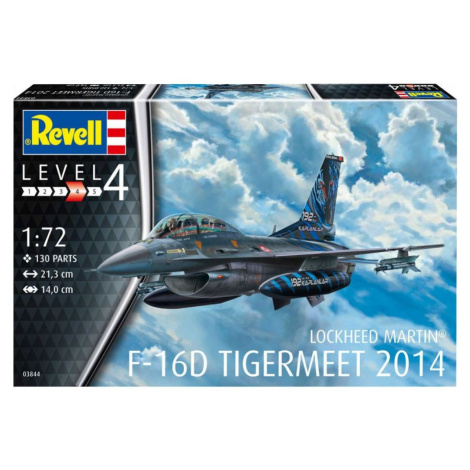 Revell Plastic ModelKit letadlo 03844 - Lockheed Martin F-16D Tigermeet 2014 (1 : 72)