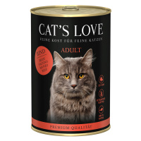 Cat's Love 6 x 400 g - čisté hovězí