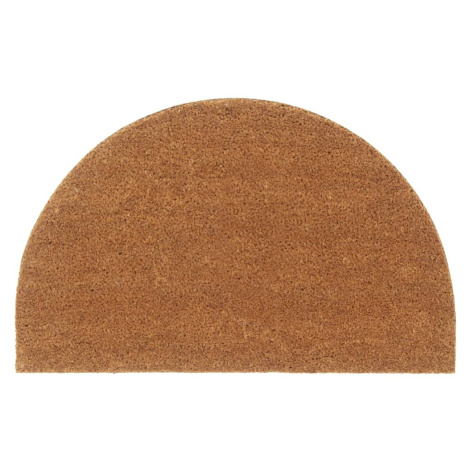 vidaXL Rohožka před dveře přírodní půlkruhová 50x80 cm kokosové vlákno