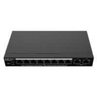 Ruijie Networks Reyee RG-ES210GC-LP, 10-Port Gigabit Smart Cloud Mananged PoE Switch