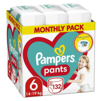 PAMPERS Activ Baby-Dry Pants Kalhotky plenkové jednorázové 6 (15+ kg) 132 ks - MĚSÍČNÍ ZÁSOBA