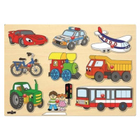Woody - Dřevěné vkládací puzzle - Dopravní prostředky