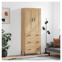 vidaXL Skříň highboard dub sonoma 69,5 x 34 x 180 cm kompozitní dřevo