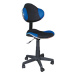 Studentská kancelářská židle Q-G2 Modrá / černá,Studentská kancelářská židle Q-G2 Modrá / černá