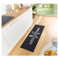 Běhoun Cook & Clean 105732 Black White Grey 50x150 cm