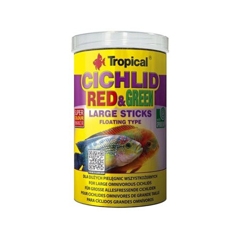 Tropical Cichlid Red & Green Sticks L 1000 ml 300 g